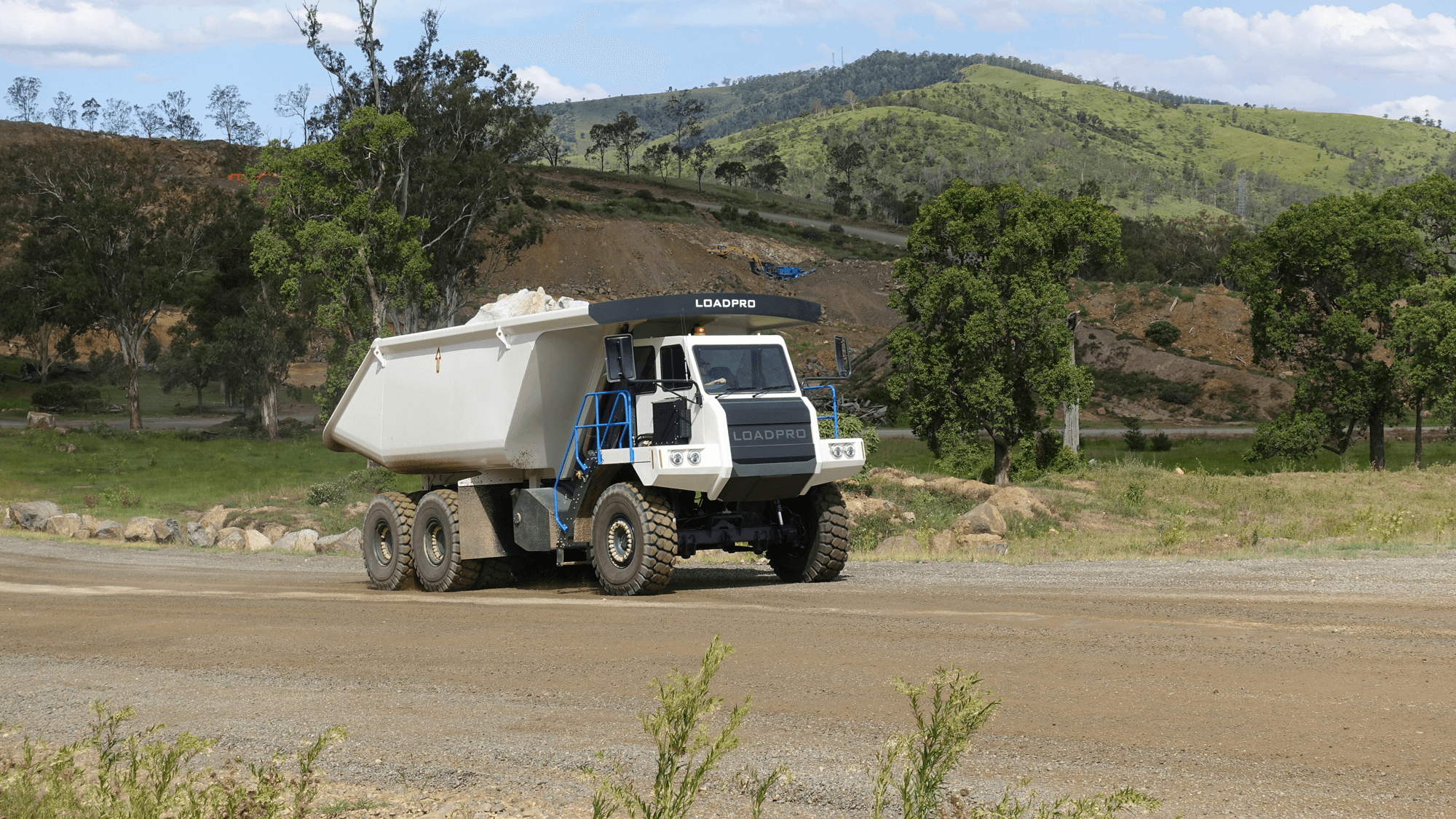 Fully Loaded Up Truck on Route